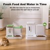 ZOMISIA Gravity Dog Food and Water Dispenser, 2 in 1
