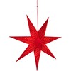BRUBAKER 60 cm Paper Christmas Star for Hanging - LED