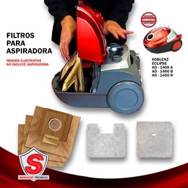 Filtro Para Aspiradora Koblenz Eclipse Ad-1400, 1400b, 1450r