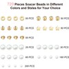 JDCMEI 720-Piece Beads for Bracelet Set, 4/6/8/10/12 mm Beads for