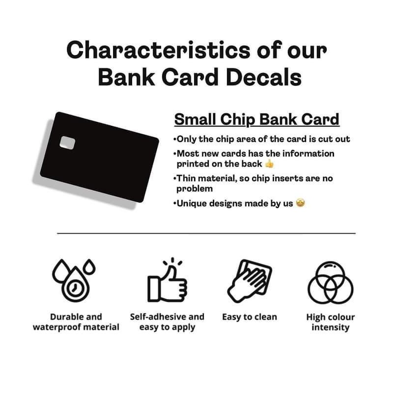 mi vida Loca debit card sticker made with high quality