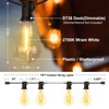 Porbench 75FT Outdoor String Lights Waterproof with 50+4 Bulbs (1.5FT