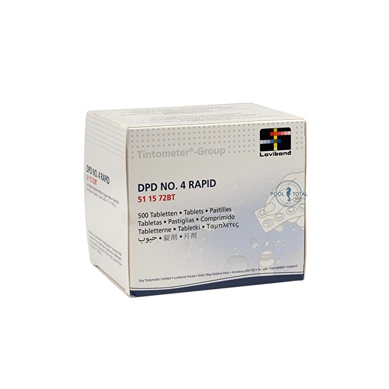 Lovibond DPD 4 Rapid 500 Tablets (50 Strips) by Pool
