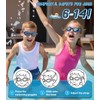 HIGAHY Swim Goggles for Kids 6-14, Anti-Fog UV Protection Clear