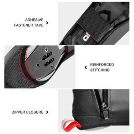 Lixada Winter Cycling Shoe Covers Windproof Rain Cover for Men Women Road Bike Shoe Covers Elastic Anti Slip Warm for Cycling S-XXL (EU Size: 36.5-46)