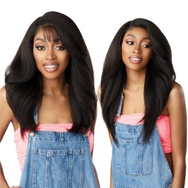 Sensationnel Butta 90sbangs lace wigs - butta lace 90s bangs unit 904 glueless wide deep curved c-part synthetic preplucked hairline hd lace - Butta 90s bangs unit 904 (2 DARKBROWN)