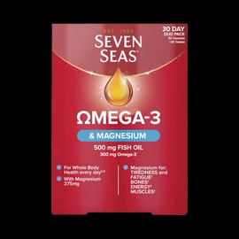 Seven Seas Omega-3 Fish Oil & Vitamin D + Magnesium 30 Day Duo Pack 30+30