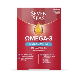 Seven Seas Omega-3 Fish Oil & Vitamin D + Magnesium 30 Day Duo Pack 30+30
