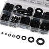 Fudeshe 550Pcs Flat Washers Assortment Kit,Black Durable M2 M2.5 M3