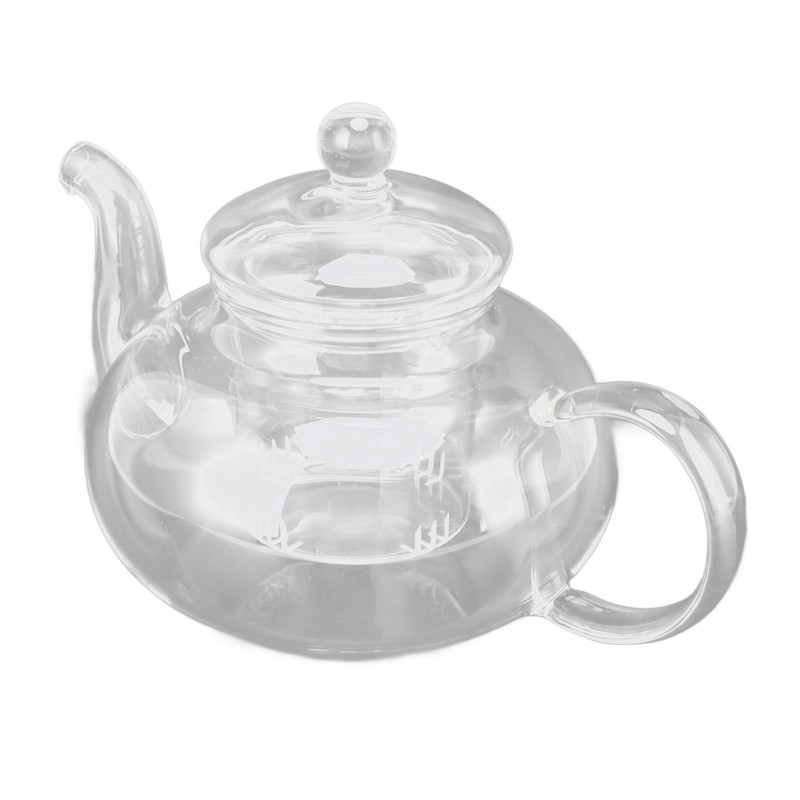 680ml Glass Teapot with Filter Heat Resistance Transparent Tea Kettle