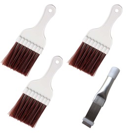 VARKAGE Pack of 4 Condenser Comb Dryer, Slat Comb Dryer, Dryer Brush Cleaning, Metal Fin Evaporator Cooler Repair Air Conditioning Radiator Tool