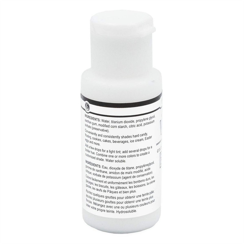 LorAnn White Liquid Food Color, 1 ounce squeeze bottle