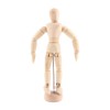 4.5" Wooden Human Mannequin Figure Model with Stand for Table