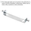 TOP-VIGOR 1Set Light Fixture Ceiling Bracket, 100mm Ceiling Light Plate