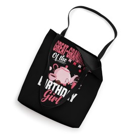 Great-grandmother of the Birthday Girl Tea Party Theme Tote Bag