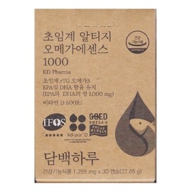Simple Haru Supercritical Altige Omega Essence 1000 1255mg x 30 capsules 1 / 담백하루 초임계 알티지 오메가 에센스 1000 1255mg x 30캡슐 1개