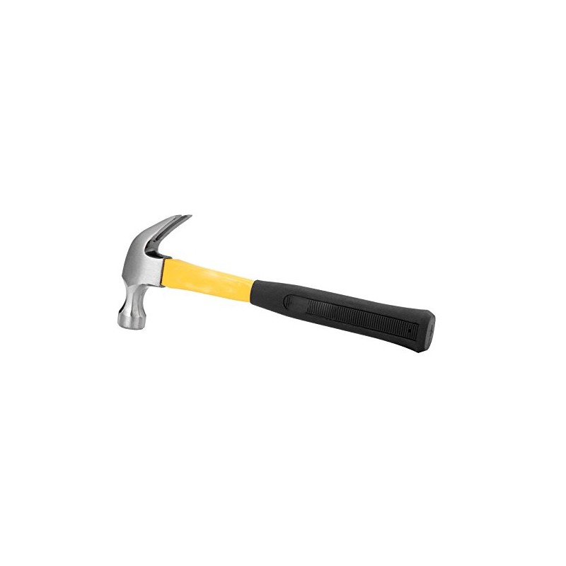 16 Oz. Curve Claw Nailing Hammer with Fiberglass Handle #95711
