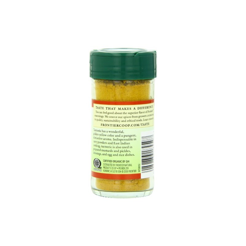 Frontier Organic Spices, Turmeric Root, 1.41 Ounce (Pack of 4)