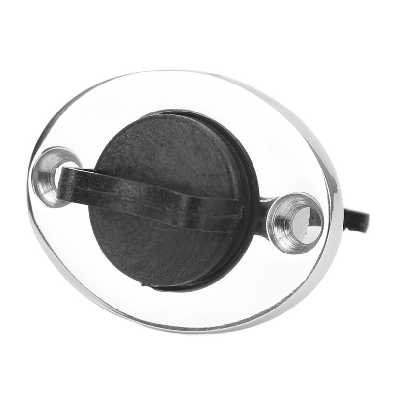 2pcs 316 Stainless Steel Marine Drain Plug Oval Garboard Transom