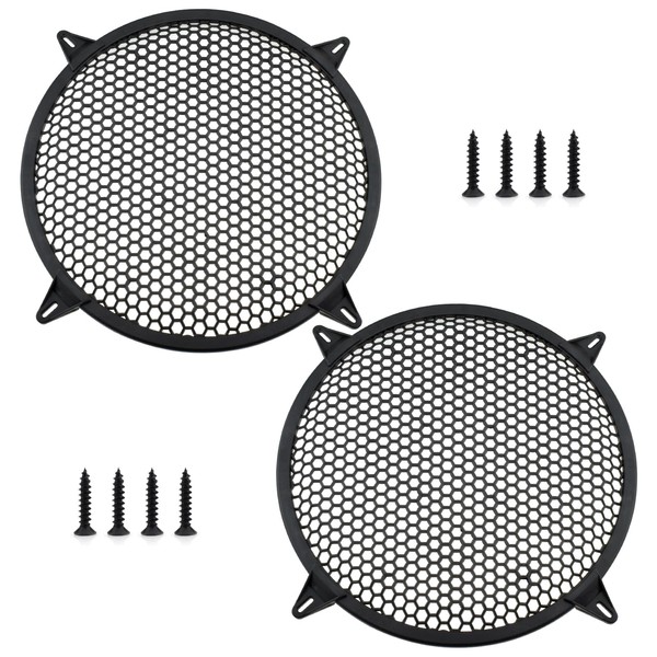 UBANU 10 Inch Speaker Grill Cover, 2 Pack ABS Mesh
