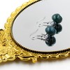 JunyiDIY 3D Fruit Earrings | Zircon and Indian Agate Leaf