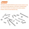 HELIFOUNER 240 PCS Phillips #2-56 Flat Head Machine Screws and