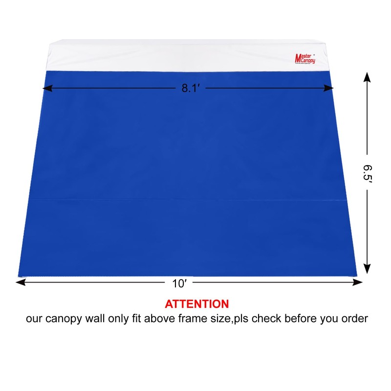 MASTERCANOPY SunWall Canopy Sidewall for 10x10 Slant Leg Canopy Tent,