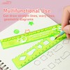 6PCS Folding Ruler, 12 inch Foldable Ruler Clear, Flexible Ruler