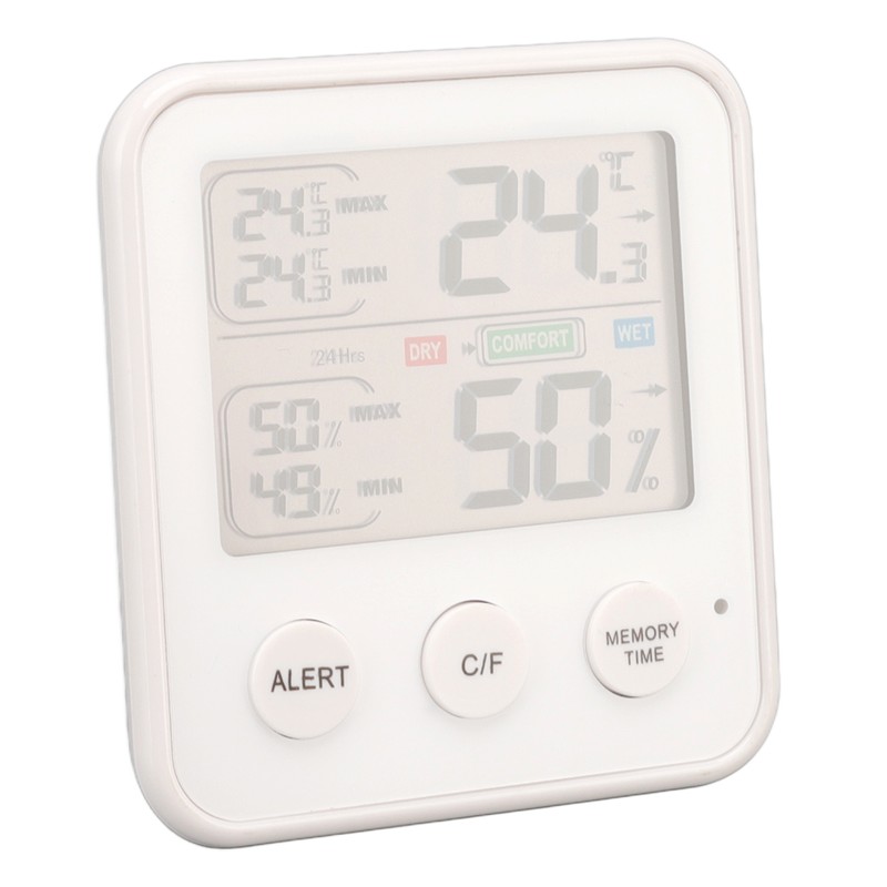 Room Thermometer 3.7in LCD Display High Accuracy Comfort Level Indicator