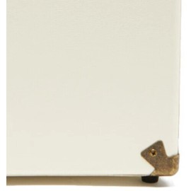 GPO Retro SWB18CT 12" Vinyl Record Case 35 Cnt Capacity Removable Lid - Cream /