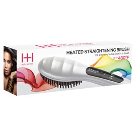 Annie H and H Heated Straightening Brush, White