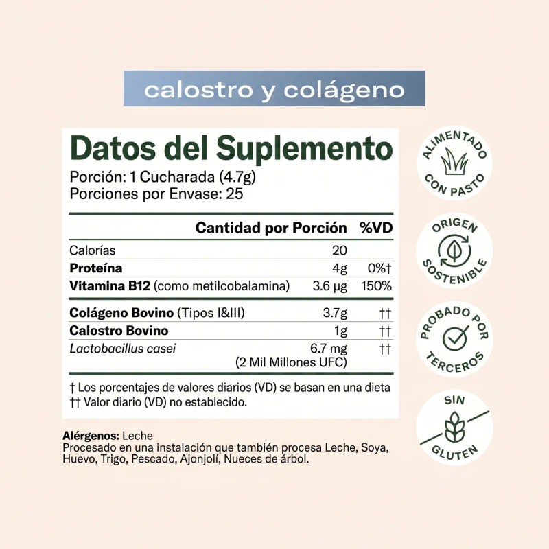Bloom Calostro Y Péptidos De Colágeno De Naranja 25 Porcione