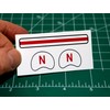 1970-Present Nebraska Cornhuskers Mini Football Gumball Helmets *DIECUT DECALS*