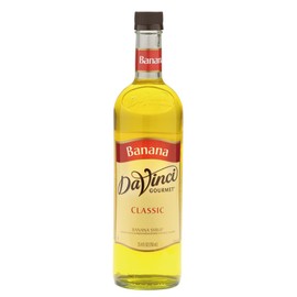 DaVinci Gourmet Classic Banana Syrup, 750 mL Glass Bottle