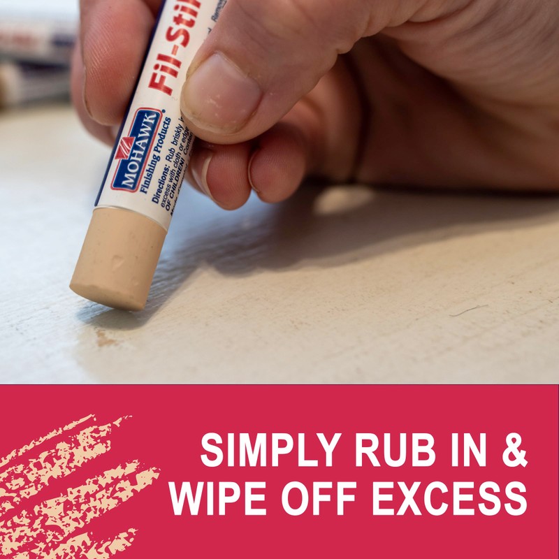 Mohawk Fil-Stik Wax Putty Stick for Wood Repair, Beige Tone