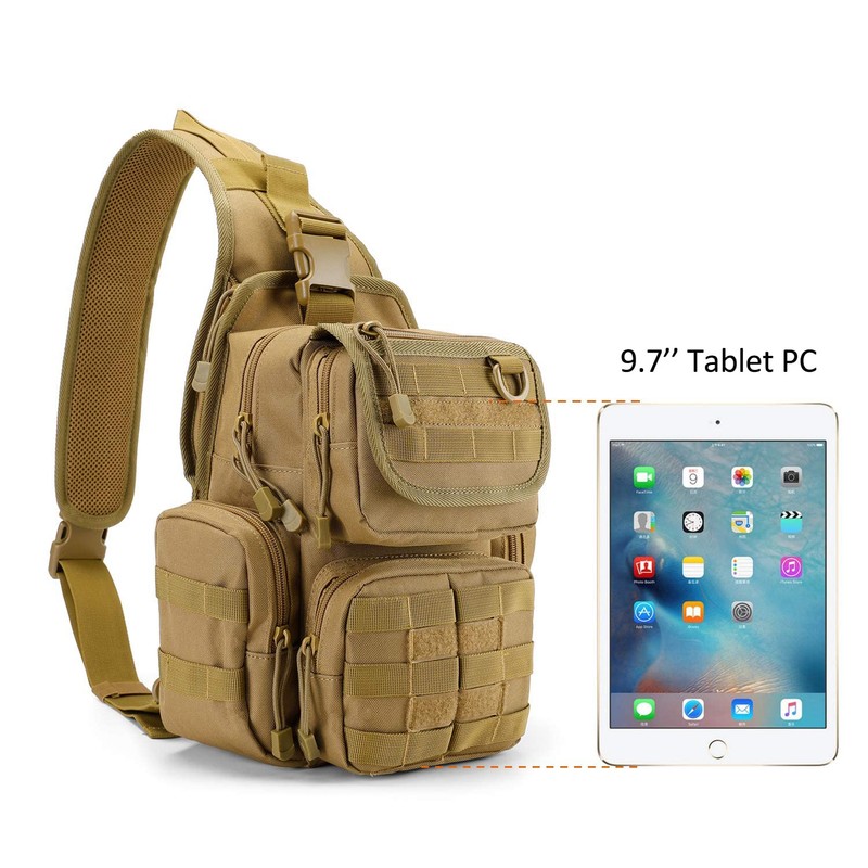 G4Free Tactical EDC Sling Bag Shoulder Army Molle Daypack Military