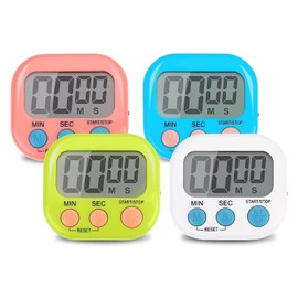 Digital Kitchen Timer, Digital Magnetic Stopwatch Timer with Magnet, Standing, Small Children's Timer, Minutes Countdown Timer for Kitchen, School, Kitchen, Sports, Gym