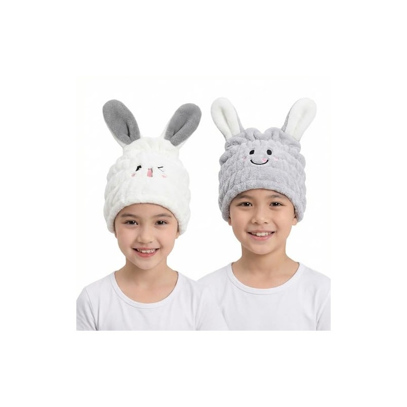 2 Piezas Gorro Secado Rápido para Niñas Toalla Absorbente de