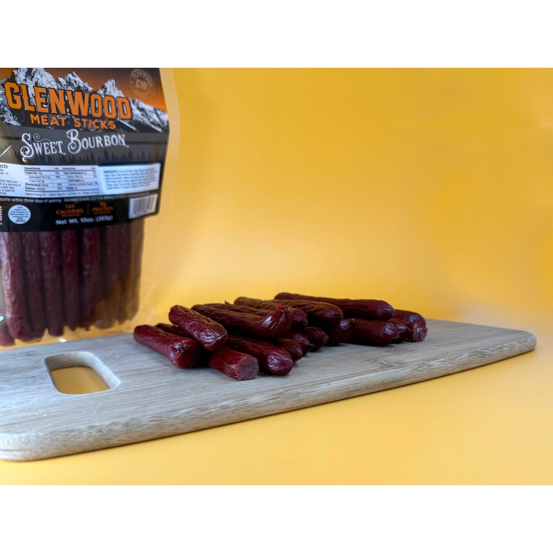 Glenwood Meat Sticks High Protein, 10 Ounce (Sweet Bourbon)