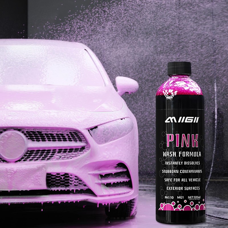 MIIGII Pre-Wash Solution Car Wash Soap - Pink Foam Car