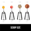 Gorilla Grip Premium Stainless Steel, Spring-Loaded Scoop for Fruit, Cookie