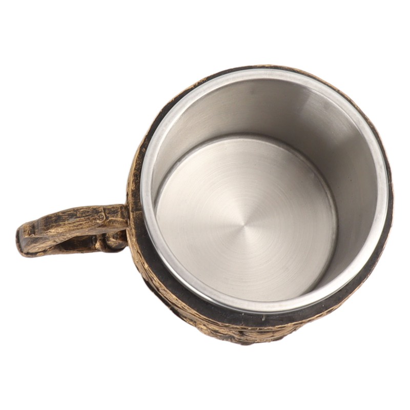 Beer Mug Stainless Steel Resin Double Layered High Temperature Resistant