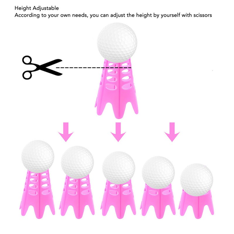 20 Pcs Plastic Golf Ball Holder Resistanceless Golf Simulator Tees