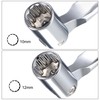 uxcell 12 Point Flexible Head Socket Wrench, 10mm x 12mm