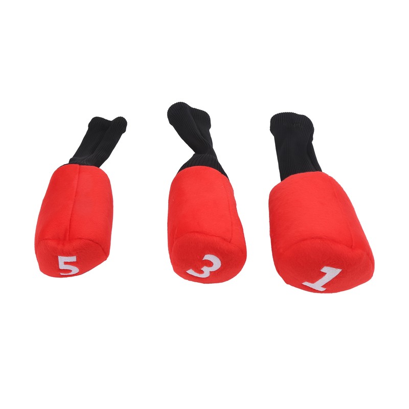 3pcs Durable Head Golf Cover Headcover Clubs Cover Protector for