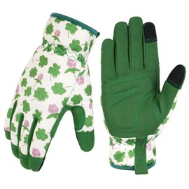 Ainiv Gartenhandschuhe Dornenfest Rosenhandschuhe, Damen Gartenhandschuhe mit Touchscreen, Frauen Gartenhandschuhe für Hof, Reinigung, Gartenarbeit, Landschaftsbau, Pflücken, Pflanzen-Grün