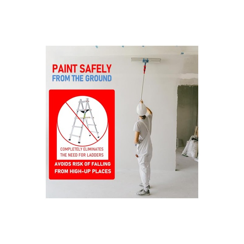 Multi-Angle Paint Brush Extender for High Ceiling, 1 PCS Extension