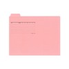 PLUS(プラス) カットフォルダー A4横マチなし 5山 FL-065IF 87-388 ピンク