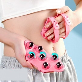 Lymphatic Body Guasha Massager for Swelling & Cellulite - Thigh Massage Pink/Magnetic