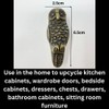 Vintage Antique Iron Bronze Handmade Metal Animal Cupboard Door Knobs,
